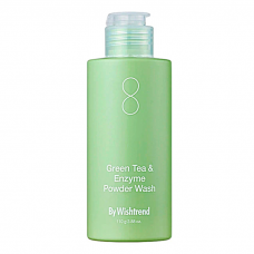 BY WISHTREND Пудра энзимная с зелёным чаем. Green tea & enzyme powder wash, 110 гр.