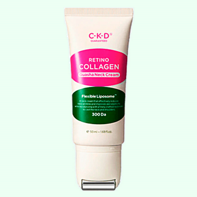 CKD Крем для шеи омолаживающий.Retino collagen small molecule 300 guasha neck cream, 50 мл.