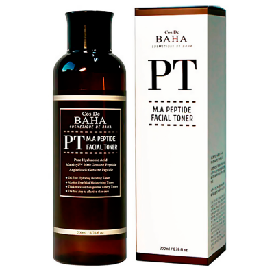 COS DE BAHA Тонер пептидный с матриксилом и аргирелином. Peptide toner (PT), 200 мл.