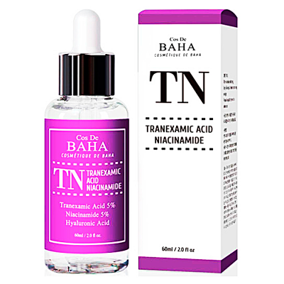 COS DE BAHA Сыворотка с ниацинамидом и транексамовой кислотой. Tranexamic serum (TN), 60 мл.