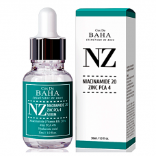 COS DE BAHA Сыворотка укрепляющая для сужения пор. Niacinamide 20 zinc pca 4 (NZ), 30 мл.