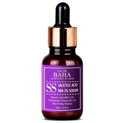 COS DE BAHA Сыворотка для жирной кожи с салициловой кислотой. Salicylic acid 2% serum (SS), 30 мл.