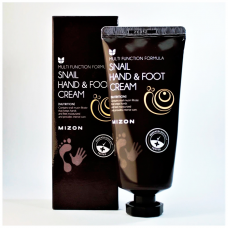 MIZON Крем для рук и ног с муцином улитки. Snail hand and foot cream, 100 мл.